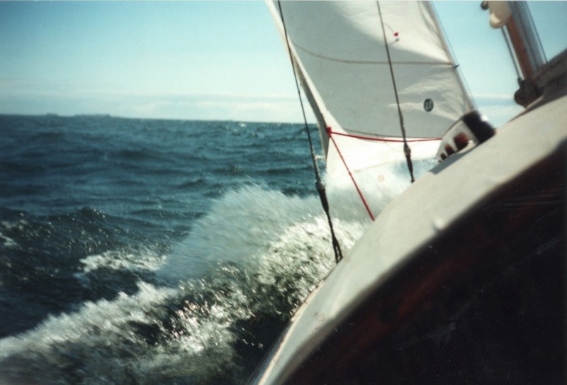 Fresh wind at sea
